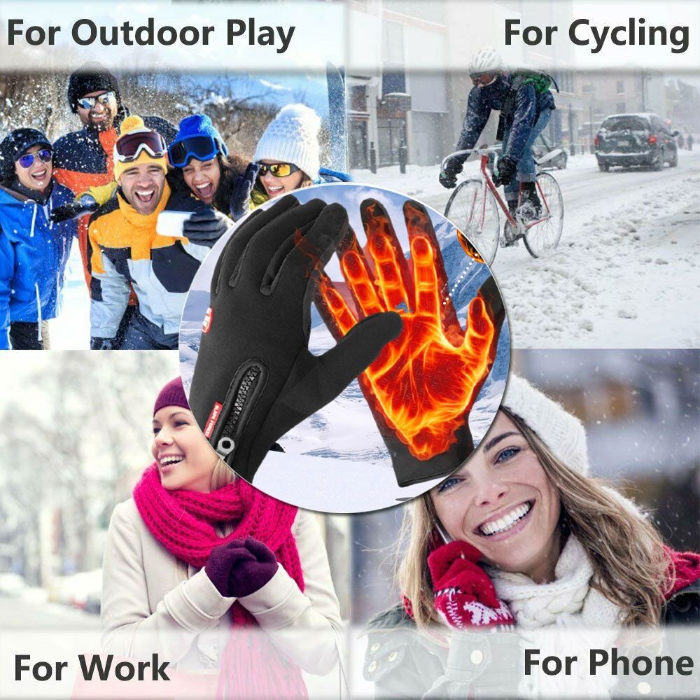 Dozpe Unisex Warm Thermal Gloves Cycling