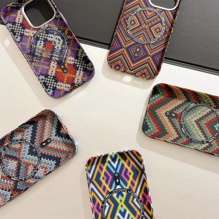 		Carbon Weave Sleek Texture Iphone Case	