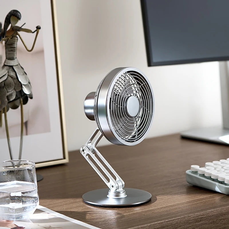 		Height-adjustable Stand Compact Turbo Mini Desk Fan	