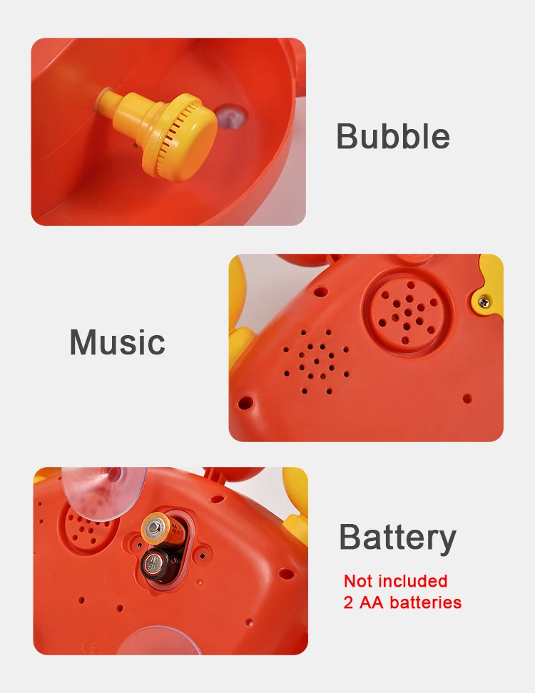 Bubblecrab- Bubble Machine Bath Toy