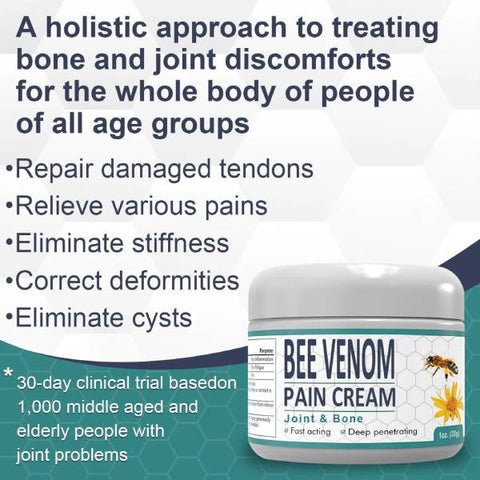 New Zealand Bee Venom Joint Bee Venom Pain And Bone Healing Cream (New Zealand Bee Extract – Specializes In Orthopedic Diseases And Arthritis Pain)