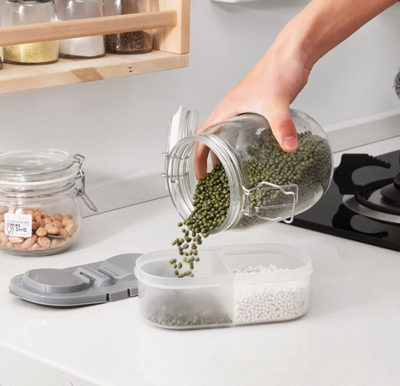 Double Compartment Sealed Storage Fresh Box	