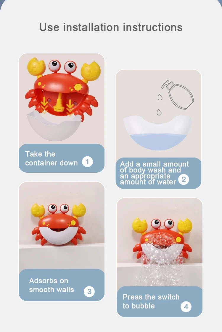 Bubblecrab- Bubble Machine Bath Toy