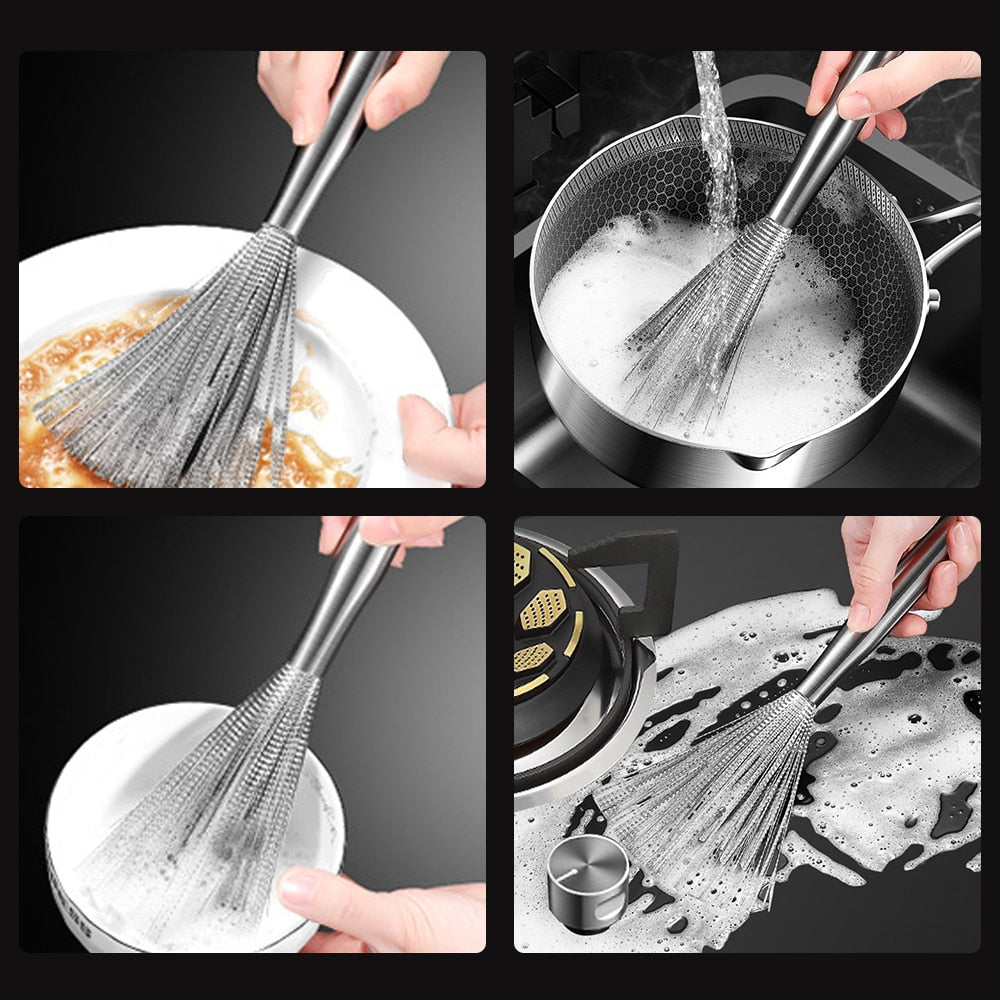 Anti-scratch Easy Pan Cleaning Brush	