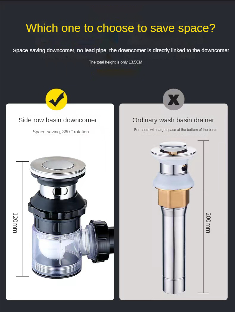 	Universal Easy Drain Foldable Pipe		