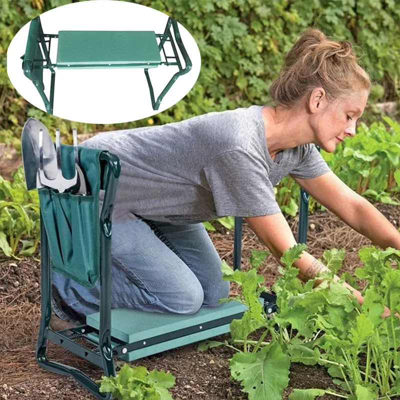 Foldable Garden Kneeler And Seat (Green)