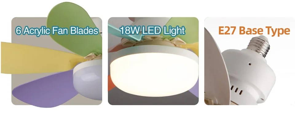 Silent Electric Ceiling Fan-lamp With Remote Control