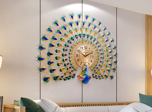 		Majestic Peacock Creative Wall Clock	