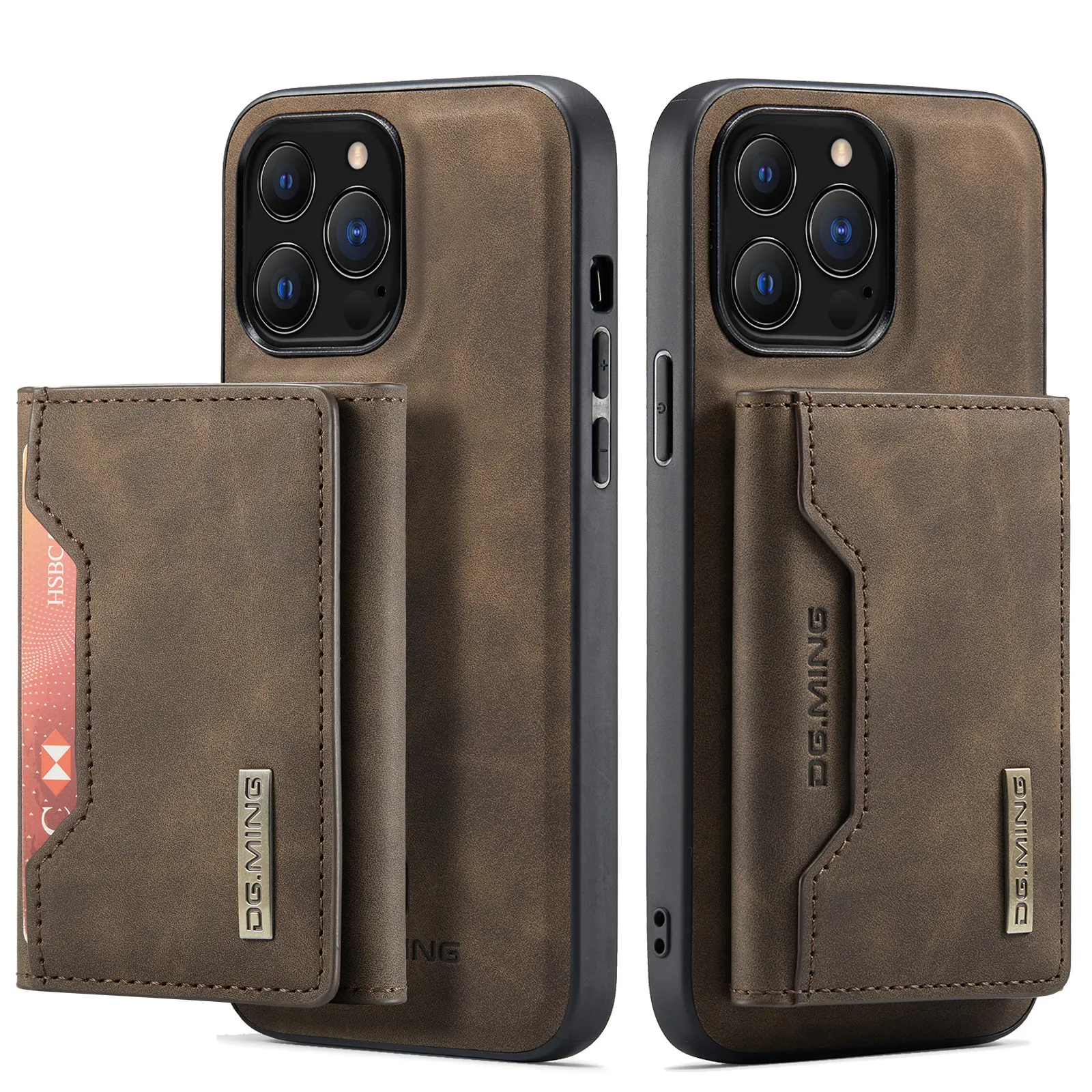 2 In 1 Detachable Leather Wallet Case For Iphone