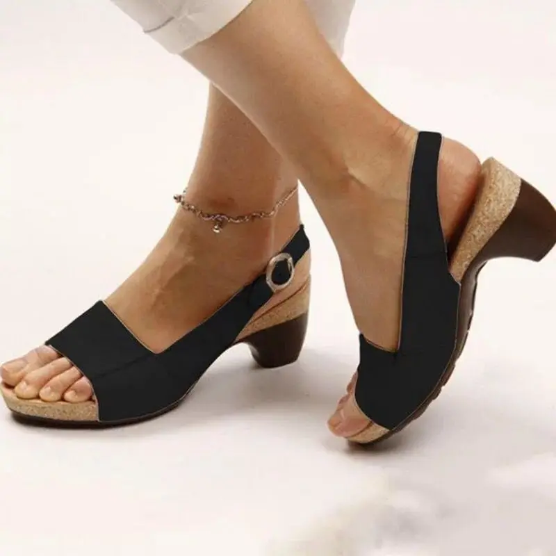 Women’s Elegant Low Chunky Heel Comfy