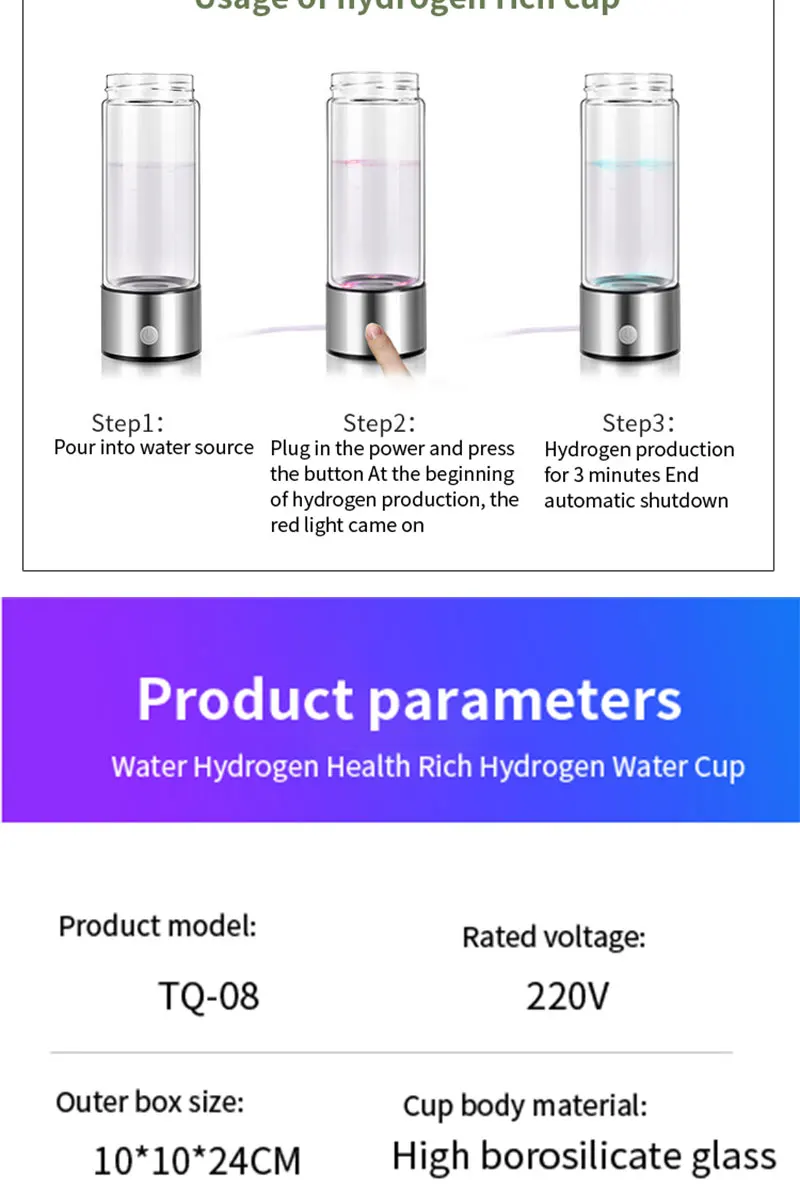               Echoh2o - Hydrogen Water Bottle            