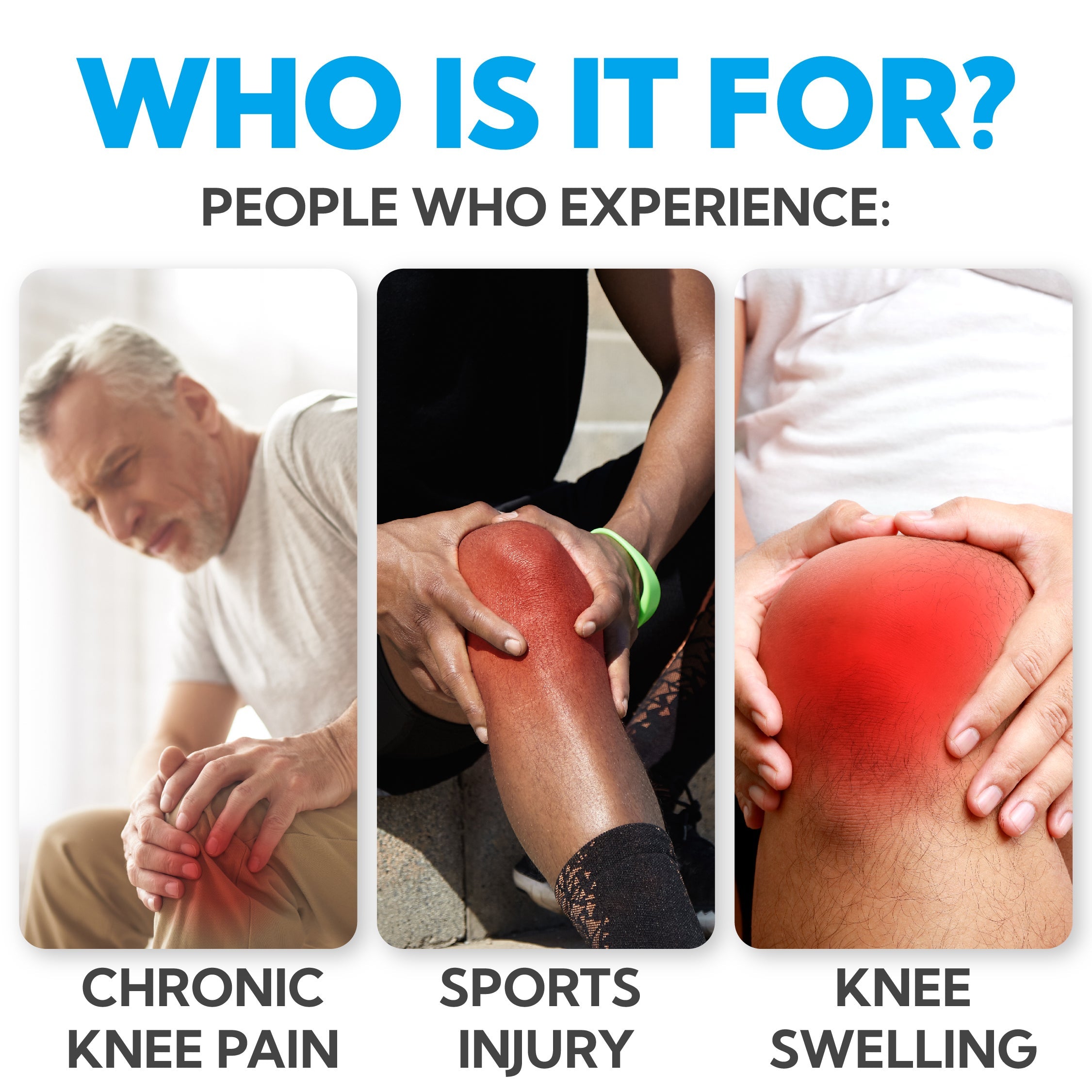Natural Knee Pain Relief Device Massager Infrared Therapy Joint