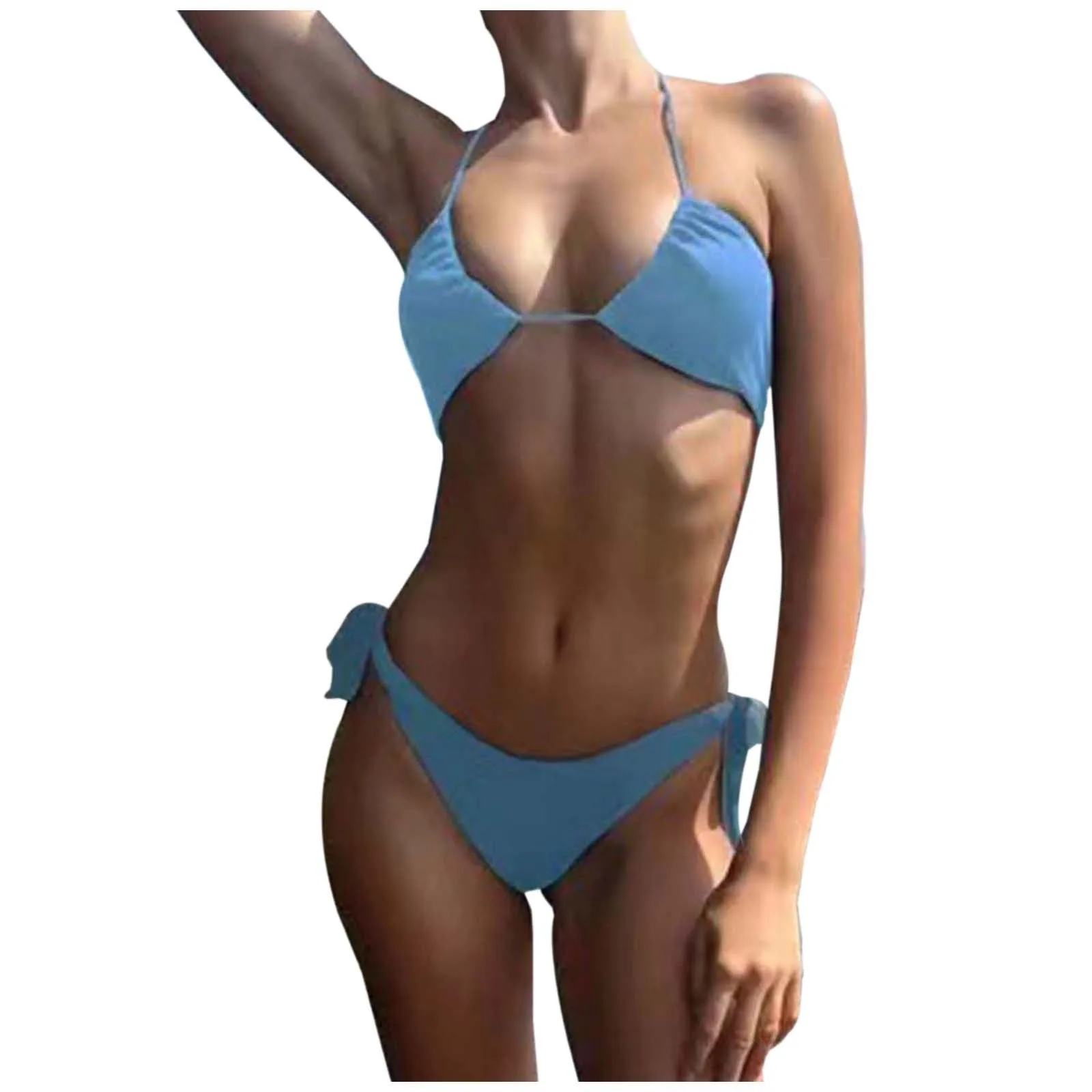 Tan-through Bikini Set Beach Style 2024