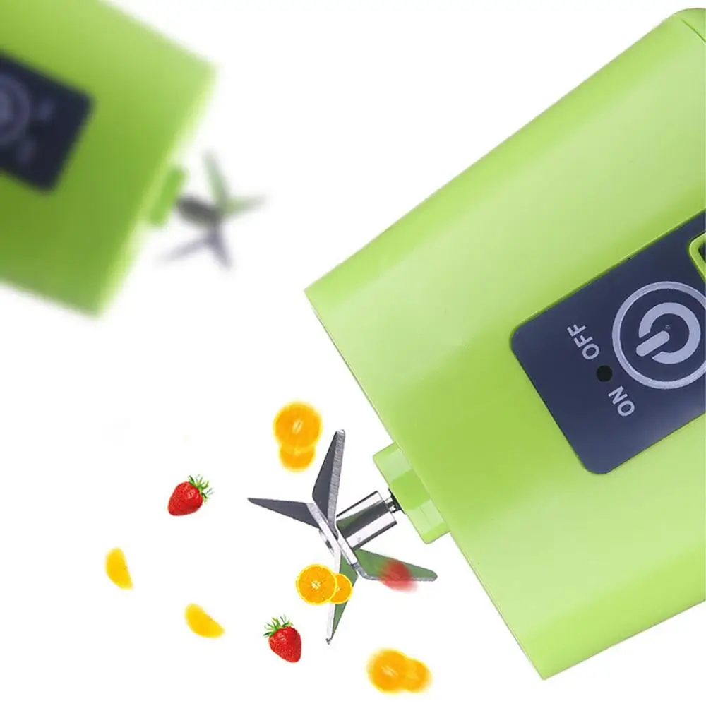 6blades Portable Juicer Small Electric Juicer Fruit Automatic Smoothie Blender Kitchen Tool Food Portable Electric Rechargeable