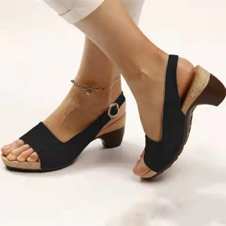 Women’s Elegant Low Chunky Heel Comfy