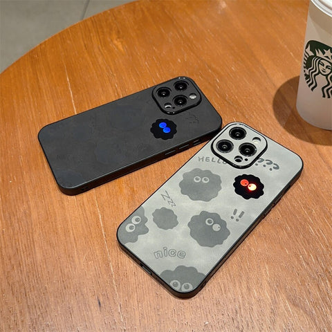 Cute Monster Shockproof Leather Phone Case