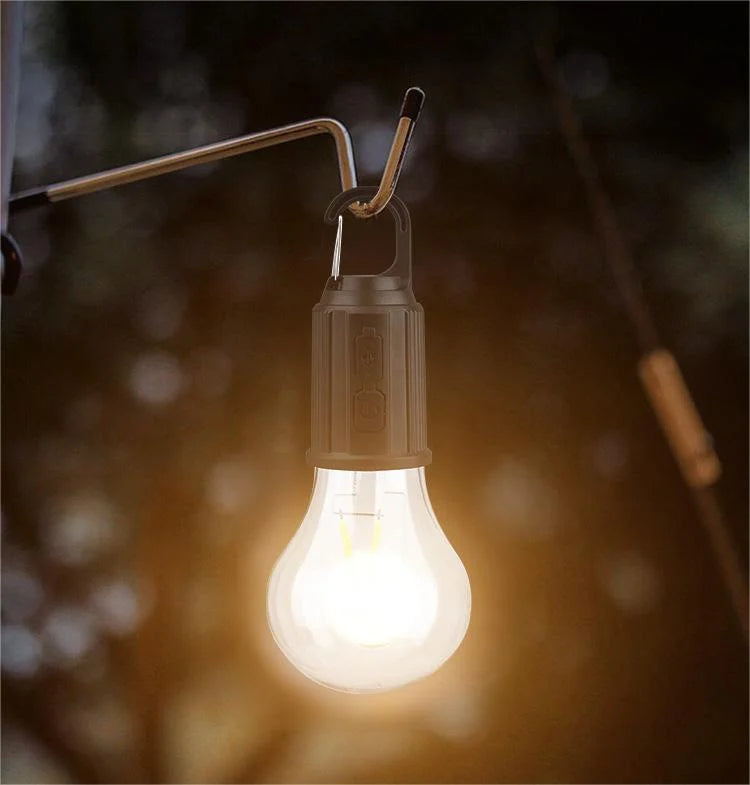 Outdoor Camping Hanging Type-c Charging Retro Bulb Light