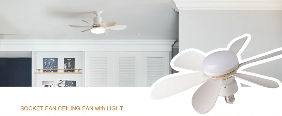 Silent Electric Ceiling Fan-lamp With Remote Control
