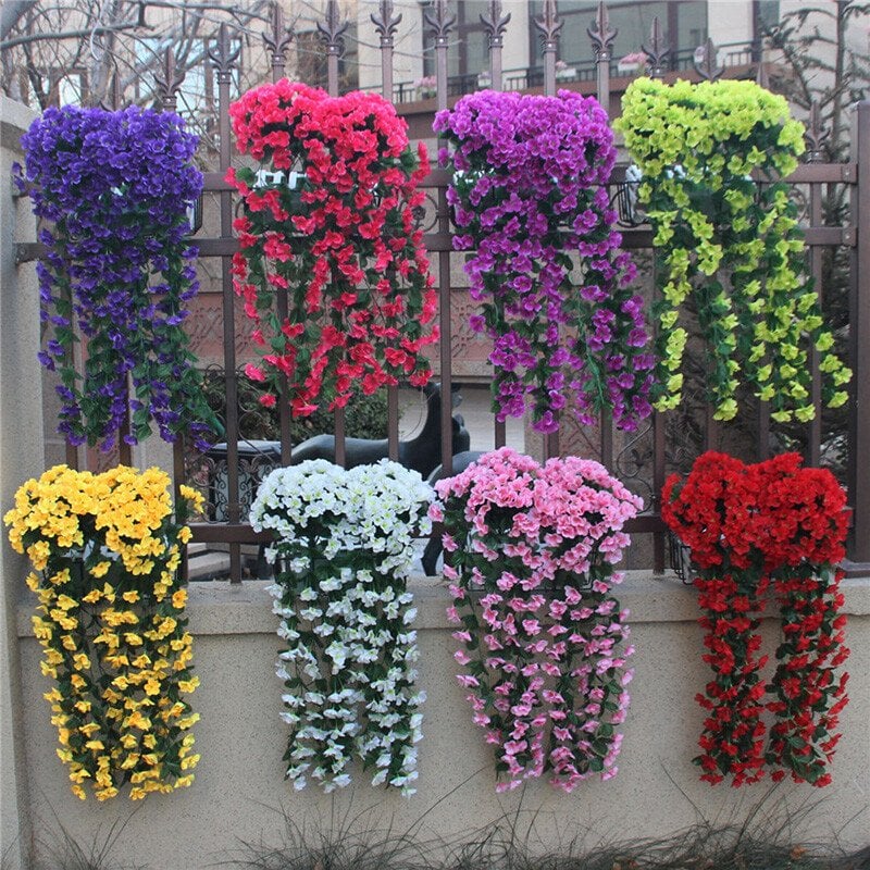 Vivid Artificial Hanging Orchid Bunch – Hot Sale 49% Off