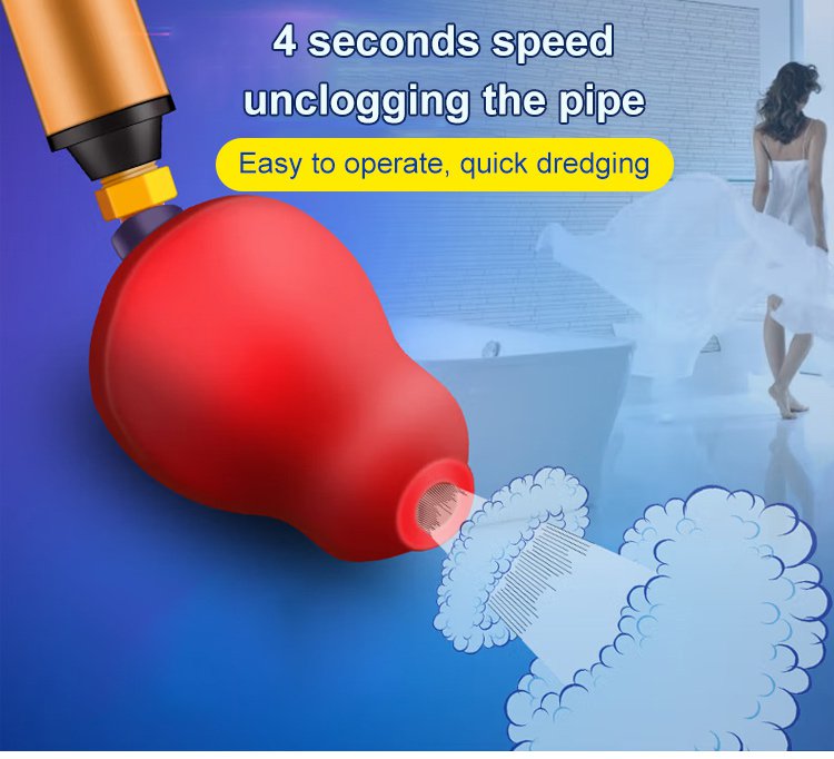 New Year Special Sale 49% Off – Household High-pressure Manual Toilet Drain Pipe Unblocker