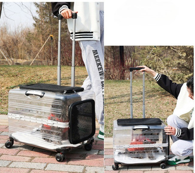 		Travel-friendly Hop Nest Pet Carrier Suitcase	