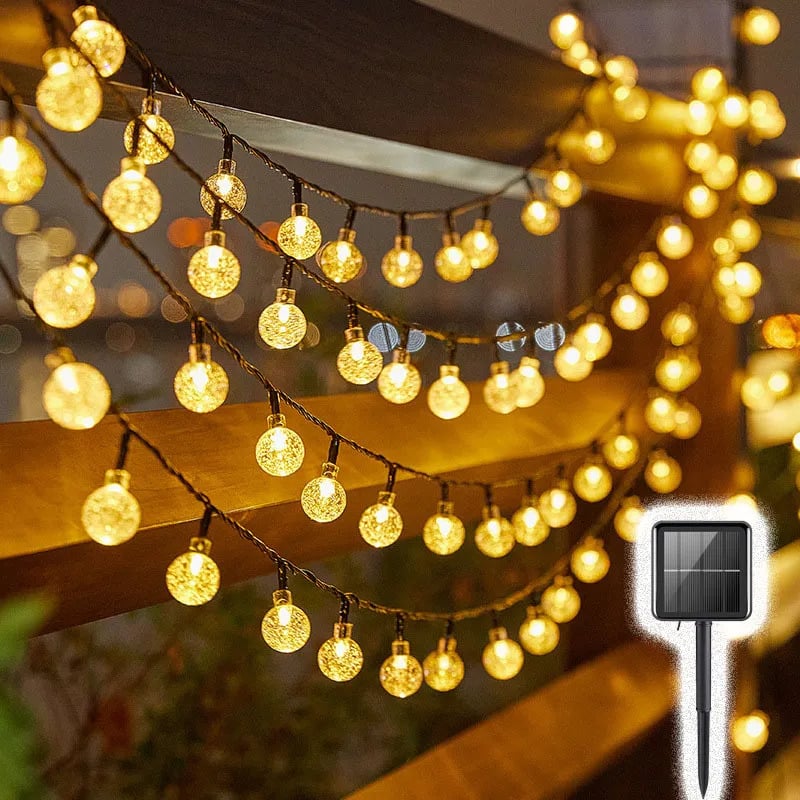 2024 New Outdoor-solar Bubble-balls String Lights