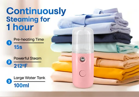 Summer Hot Sale – Easy Care Sunshine 15s Heat-up Mini Travel Steamer (70% Off)