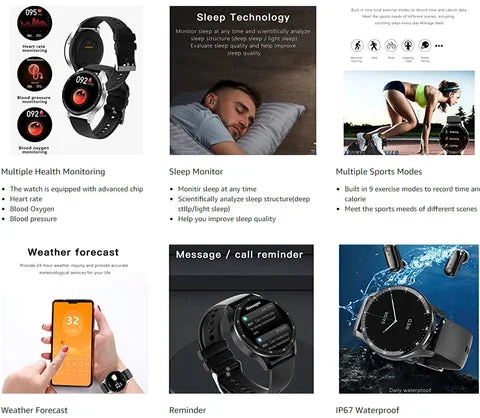 2 In 1 Smartwatch With Earphones