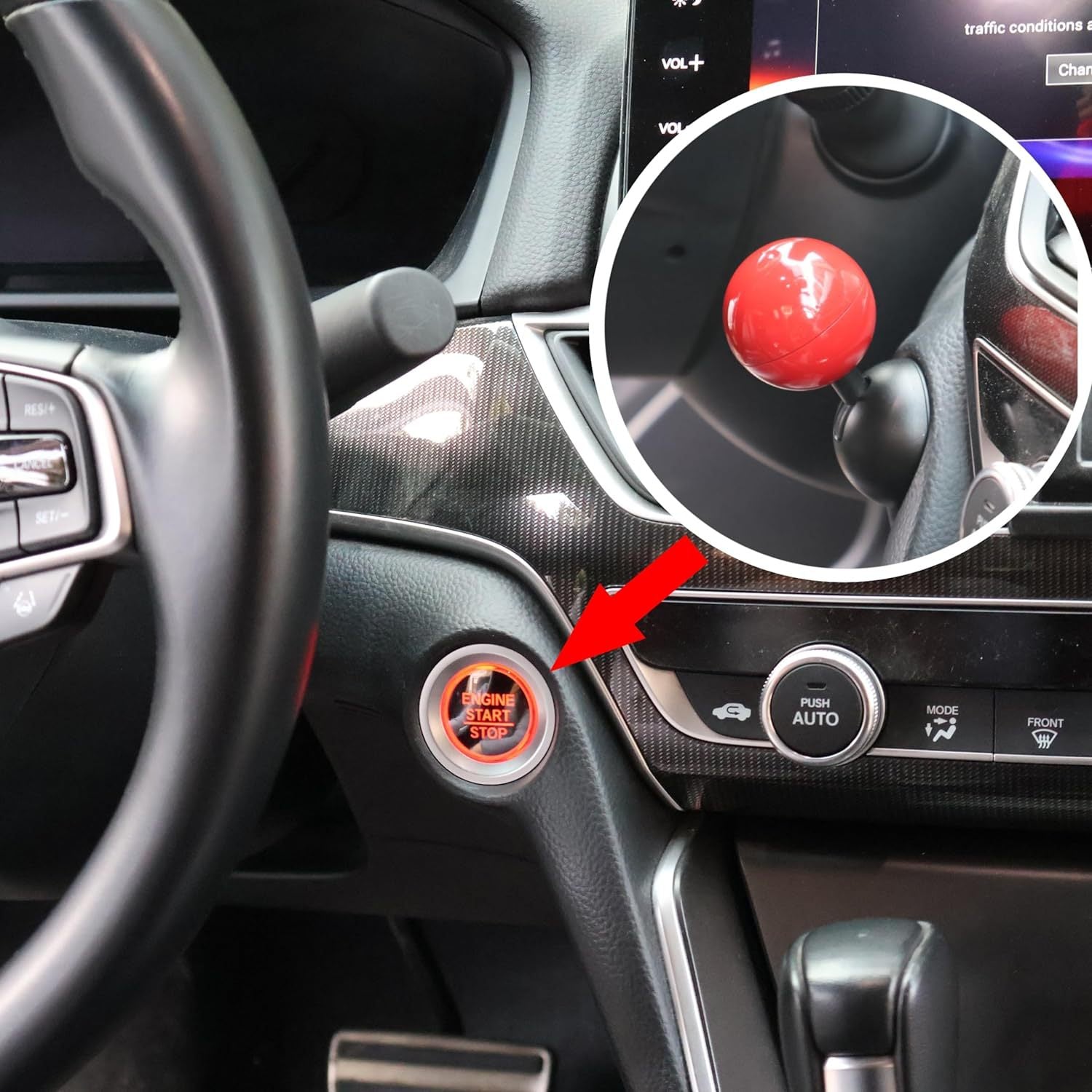 Push-to-start Joystick Car Button