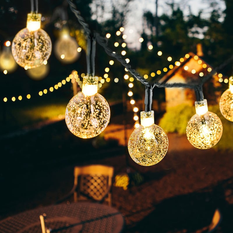 2024 New Outdoor-solar Bubble-balls String Lights