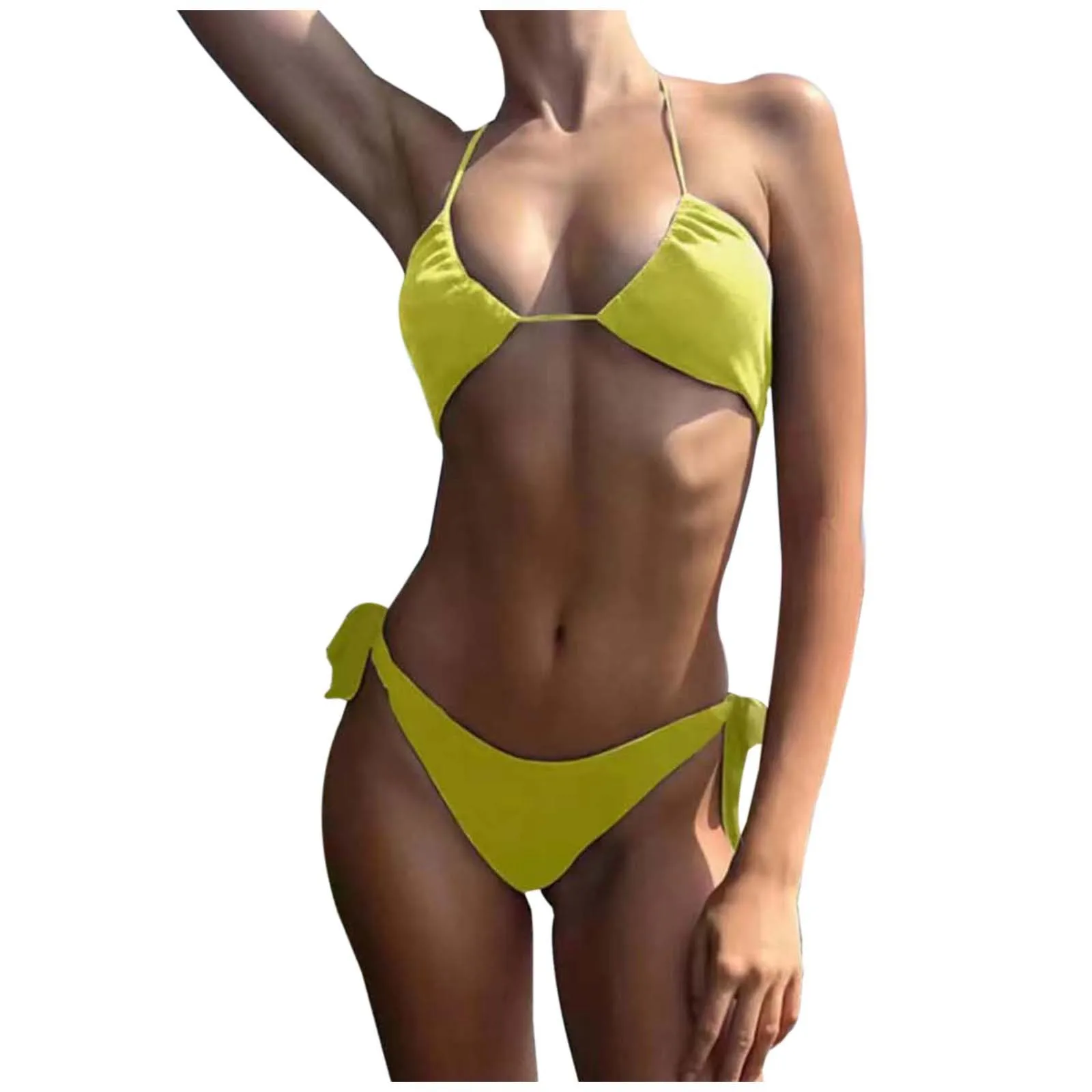 Tan-through Bikini Set Beach Style 2024