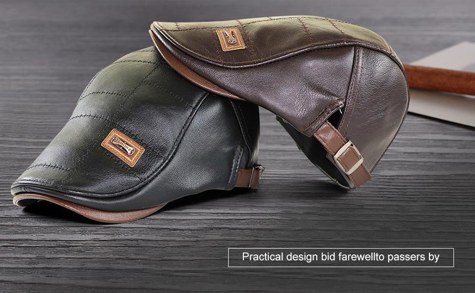 (Hot Sale-70%off)- New Trendy Leather Beret