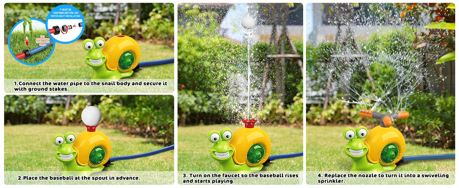 Water Sprinkler Baseball Toy