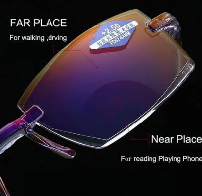 Anti Blue Light Smart Dual Focus Reading Glasses