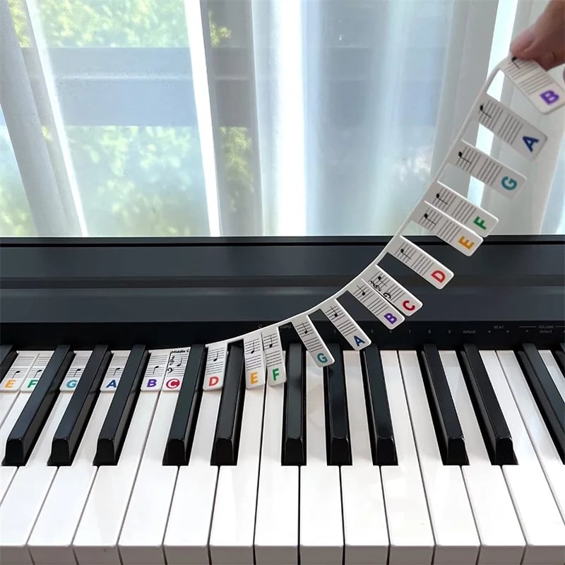 Last Day 77% Off – Removable Piano Keyboard Note Labels