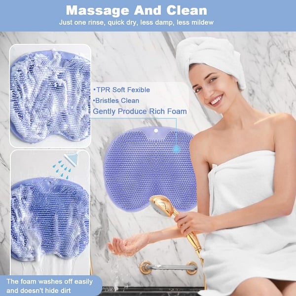Shower-foot & Back-scrubber Massage Pad