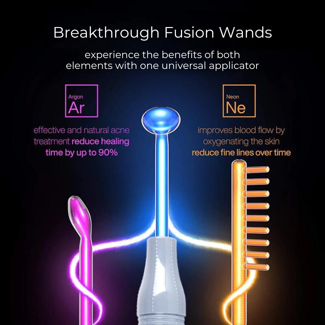 High-frequency Facial Wand V2 With Fusion Applicators (Argon + Neon)