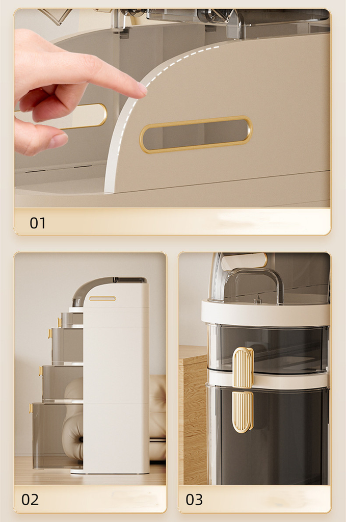 Multi-layer Easy Organizer Corner Cabinet Rack