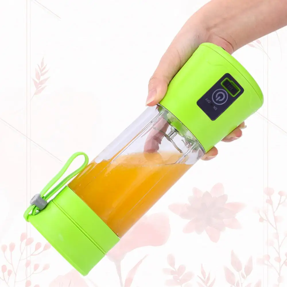 6blades Portable Juicer Small Electric Juicer Fruit Automatic Smoothie Blender Kitchen Tool Food Portable Electric Rechargeable