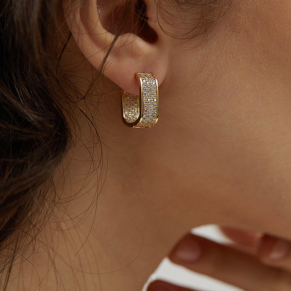 Korean Style Elegant Hoop Earrings