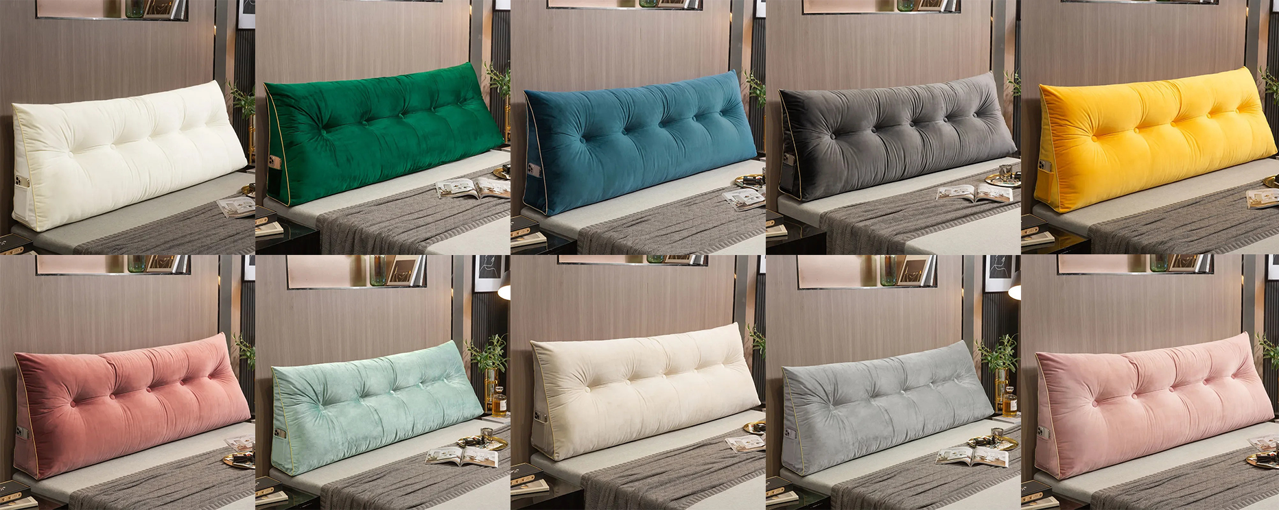 Luxury Velour Wedge Pillow