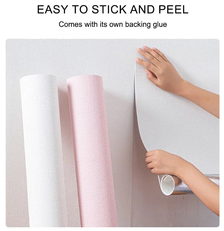 		3d Linen Self-adhesive Waterproof Wall Sticker	