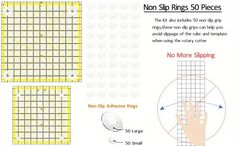 Fabulous Sewing Design 5-in-1 Quilt Cutting Ruler