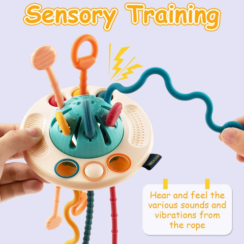 Montessori Ufo Silicone Pulling Toy