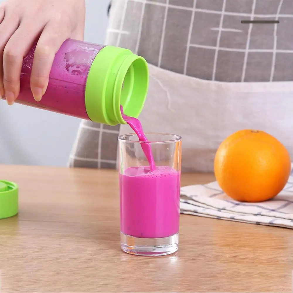 6blades Portable Juicer Small Electric Juicer Fruit Automatic Smoothie Blender Kitchen Tool Food Portable Electric Rechargeable