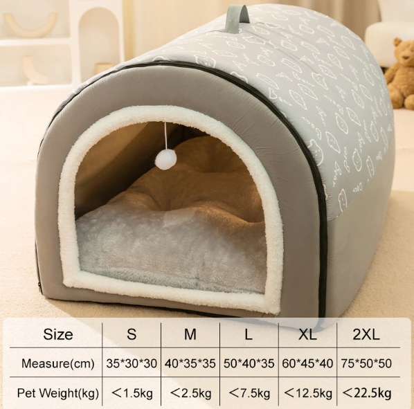 		Warm Winter Cozy Washable Dog House	