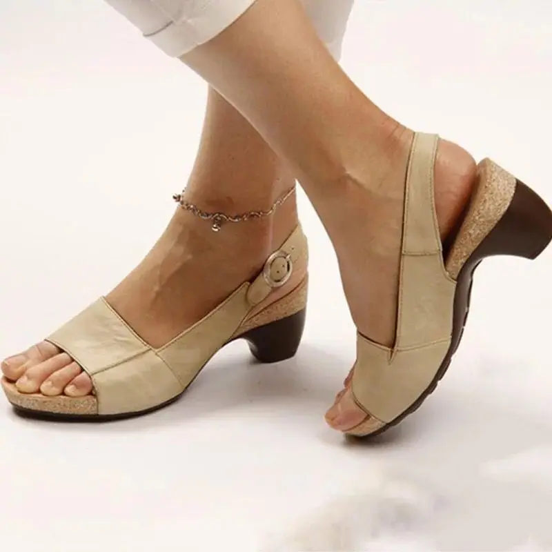 Women’s Elegant Low Chunky Heel Comfy