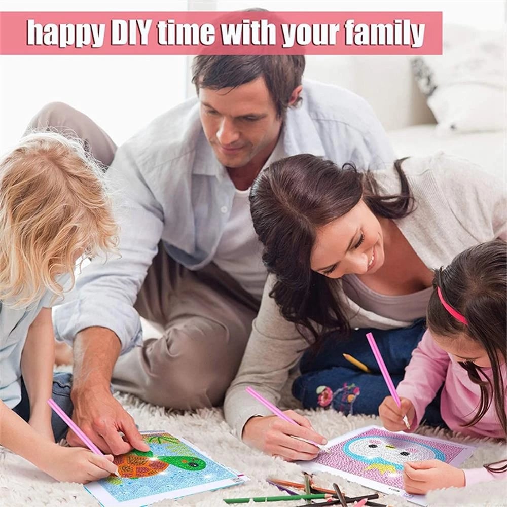 (Last Day Promotion – Save 48% Off) Diy Children’s Free Stick Cartoon Diamond Painting – Buy 4 Get Extra 20% Off