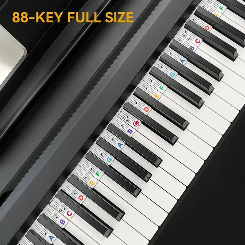 Last Day 77% Off – Removable Piano Keyboard Note Labels