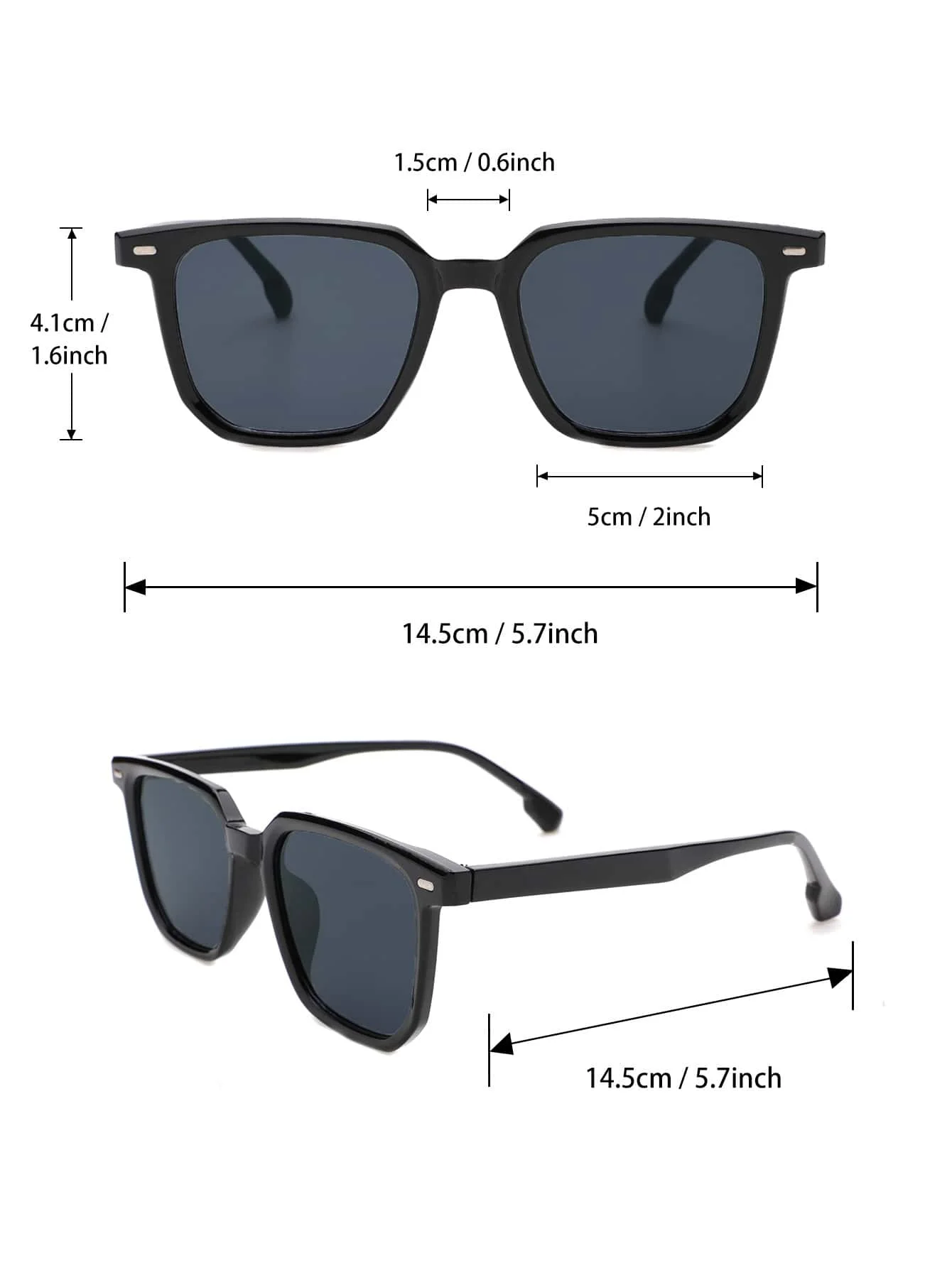 Plastic Frame Fashion Casul-sunglasses For Outdoor Travel